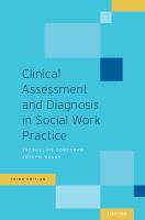 Clinical Assessment and Diagnosis in Social Work Practice.