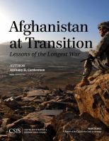 Afghanistan at Transition : The Lessons of the Longest War.