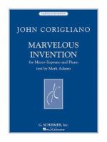 Marvelous invention : for mezzo-soprano and piano /