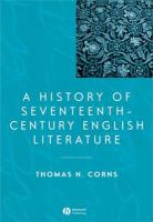 A History of Seventeenth-Century English Literature.