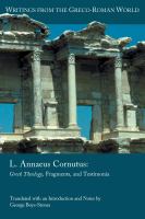 L. Annaeus Cornutus : Greek theology, fragments, and testimonia
