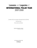 Lessons and Legacies of International Polar Year 2007-2008.
