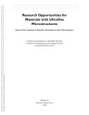 Research Opportunities for Materials with Ultrafine Microstructures.