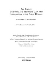 The Role of Scientific and Technical Data and Information in the Public Domain : Proceedings of a Symposium.