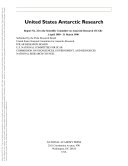 The United States Antarctic Research Report to the Scientific Committee on Antarctic Research (SCAR) : Number 32 - 1990.