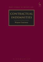 Contractual Indemnities.