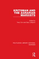 Kritsman and the Agrarian Marxists (RLE Marxism).