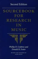 Sourcebook for research in music /