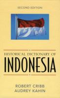 Historical dictionary of Indonesia /