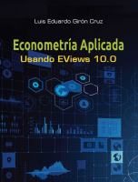 Econometríaa aplicada usando Eviews 10 /