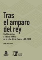 Tras el amparo del rey : pueblos indios y cultura política en el valle del río Cauca, 1680-1810 /