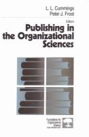 Publishing in the Organizational Sciences.