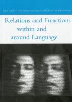 Relations and Functions Within and Around Language.