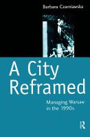 A city reframed managing Warsaw in the 1990s /