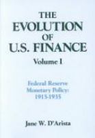 The evolution of U.S. finance /