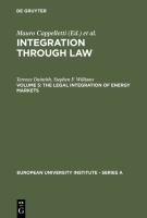 The Legal Integration of Energy Markets.