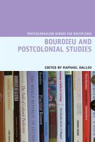 Bourdieu and Postcolonial Studies.