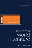 How to Read World Literature.