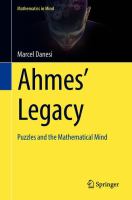 Ahmes’ Legacy Puzzles and the Mathematical Mind /
