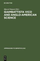 Giambattista Vico and Anglo-American Science : Philosophy and Writing.