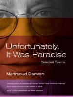Unfortunately, it was paradise : selected poems /