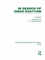 In Search of Omar Khayyam (RLE Iran B).