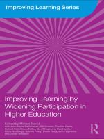 Improving Learning by Widening Participation in Higher Education.