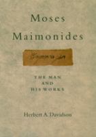 Moses Maimonides : the man and his works /