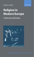 Religion in modern Europe a memory mutates /