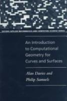 An introduction to computational geometry for curves and surfaces /