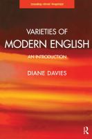 Varieties of Modern English : An Introduction.