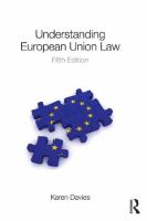Understanding European Union law / Karen Davies