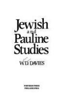 Jewish and Pauline studies /