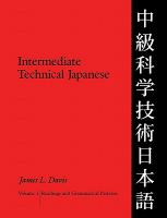 Intermediate technical Japanese