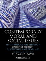 Contemporary moral and social issues : an introduction through original fiction, discussion, and readings /