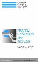 Meaning, expression, and thought