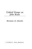 Critical essays on John Keats /