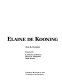 Elaine De Kooning : an exhibition /