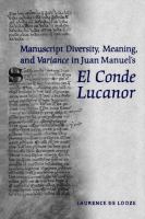 Manuscript diversity, meaning, and variance in Juan Manuel's El conde Lucanor