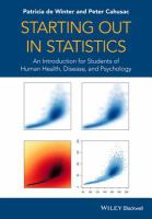 Starting out in statistics an introduction for students of human health, disease and psychology /