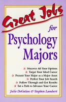 Great jobs for psychology majors