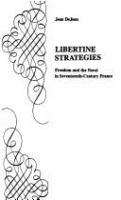 Libertine strategies : freedom and the novel in seventeenth-century France /