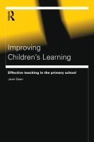 Improving children's learning effective teaching in the primary school /