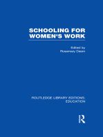 Schooling for Women's Work.