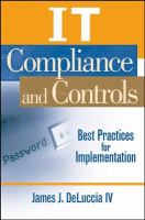 IT compliance and controls best practices for implementation /