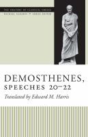 Demosthenes, speeches 20-22