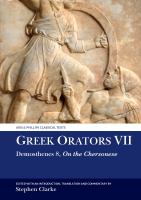 Greek Orators VII Demosthenes 8: on the Chersonese.