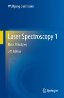 Laser Spectroscopy 1 Basic Principles /