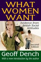 What women want : evidence from British social attitudes /