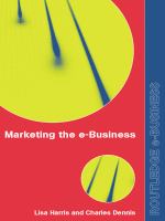 Marketing the E-Business : An Introduction.